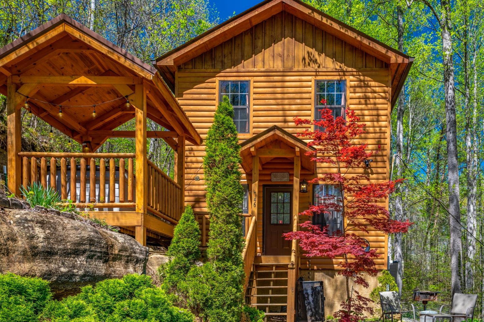 Permanent Vacation-Private Honeymoon Cabin With Hot Tub 塞维尔维尔 外观 照片